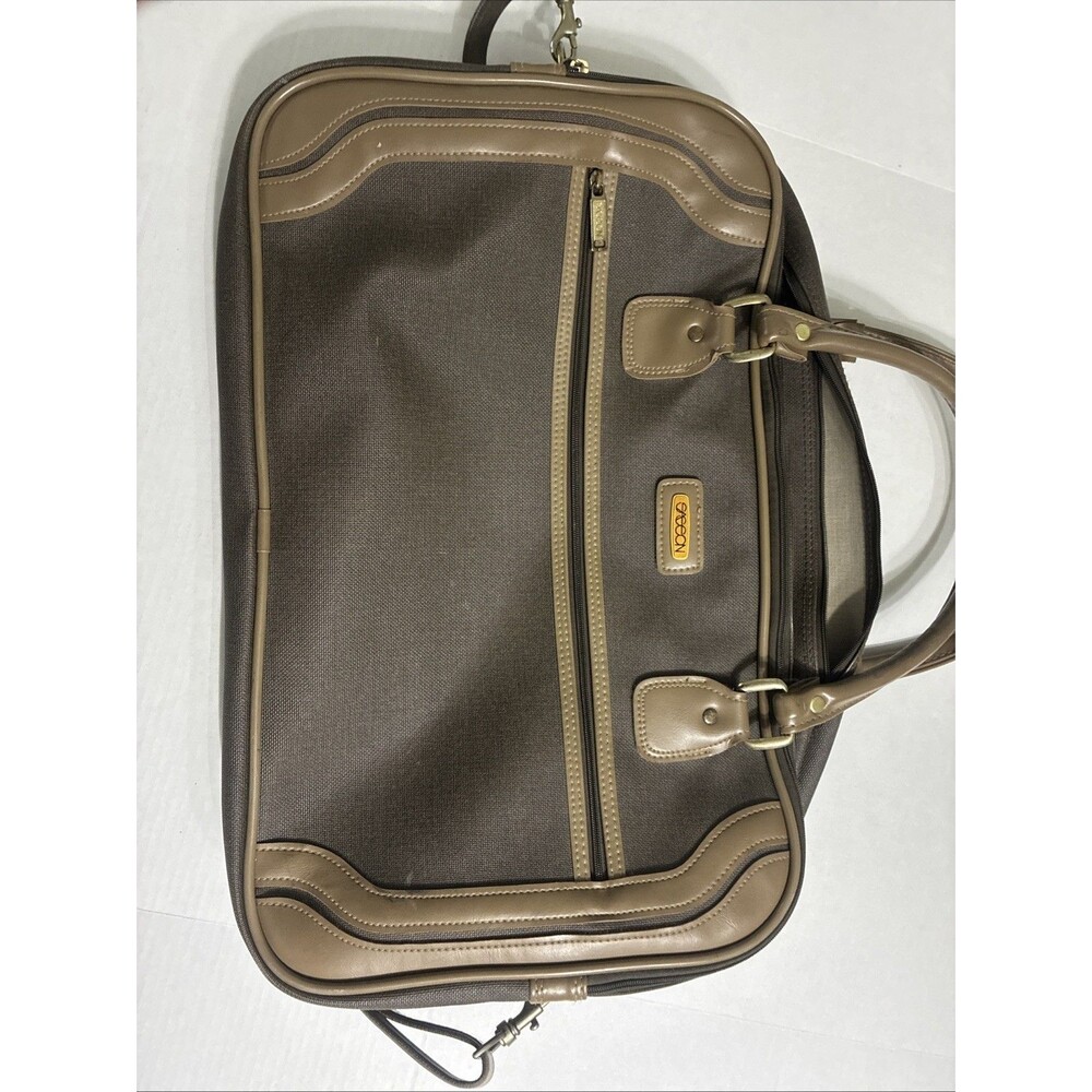 Sassoon Vintage Men’s Overnight Bag Heavy Duty Travel Tote Canvas Brown
